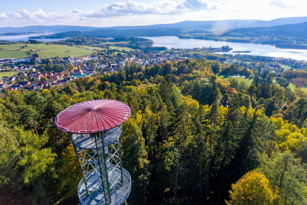 Horní Planá, lookout tower Dobrá voda